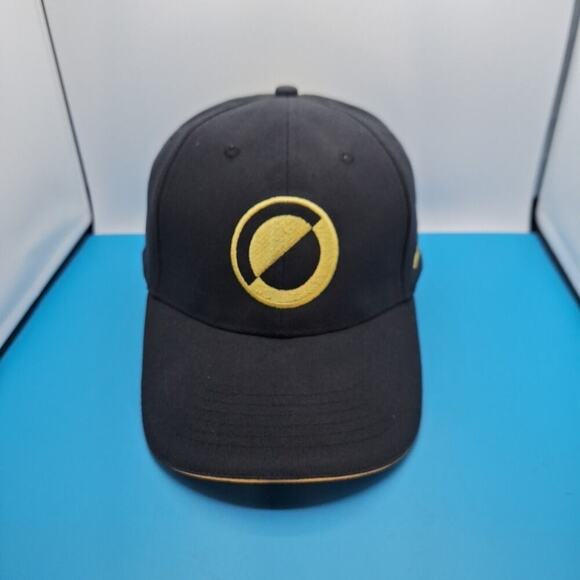 Gold Rush Ingersoll Cutting Tools Black Cotton Strapback Baseball Cap Hat - Picture 1 of 7